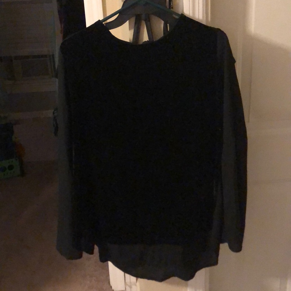 Nice black sheer top size L